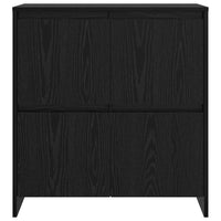 vidaXL Credenza Rovere nero 70 x 41 x 75 cm Legno multistrato