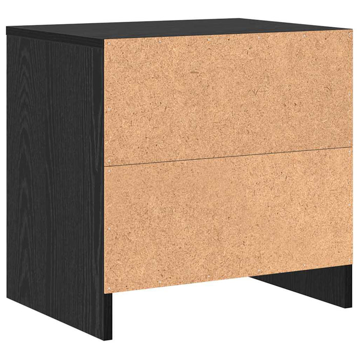 vidaXL Armadio da Notte Rovere nero 45 x 34 x 44.5 cm