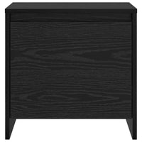 vidaXL Armadio da Notte Rovere nero 45 x 34 x 44.5 cm