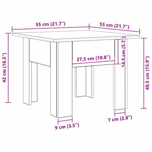 Tavolino da salotto rovere artigianale Legno multistrato 875238