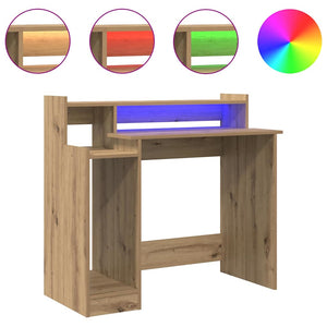 vidaXL Scrivania rovere artigianale 97 x 45 x 90 cm Legno multistrato