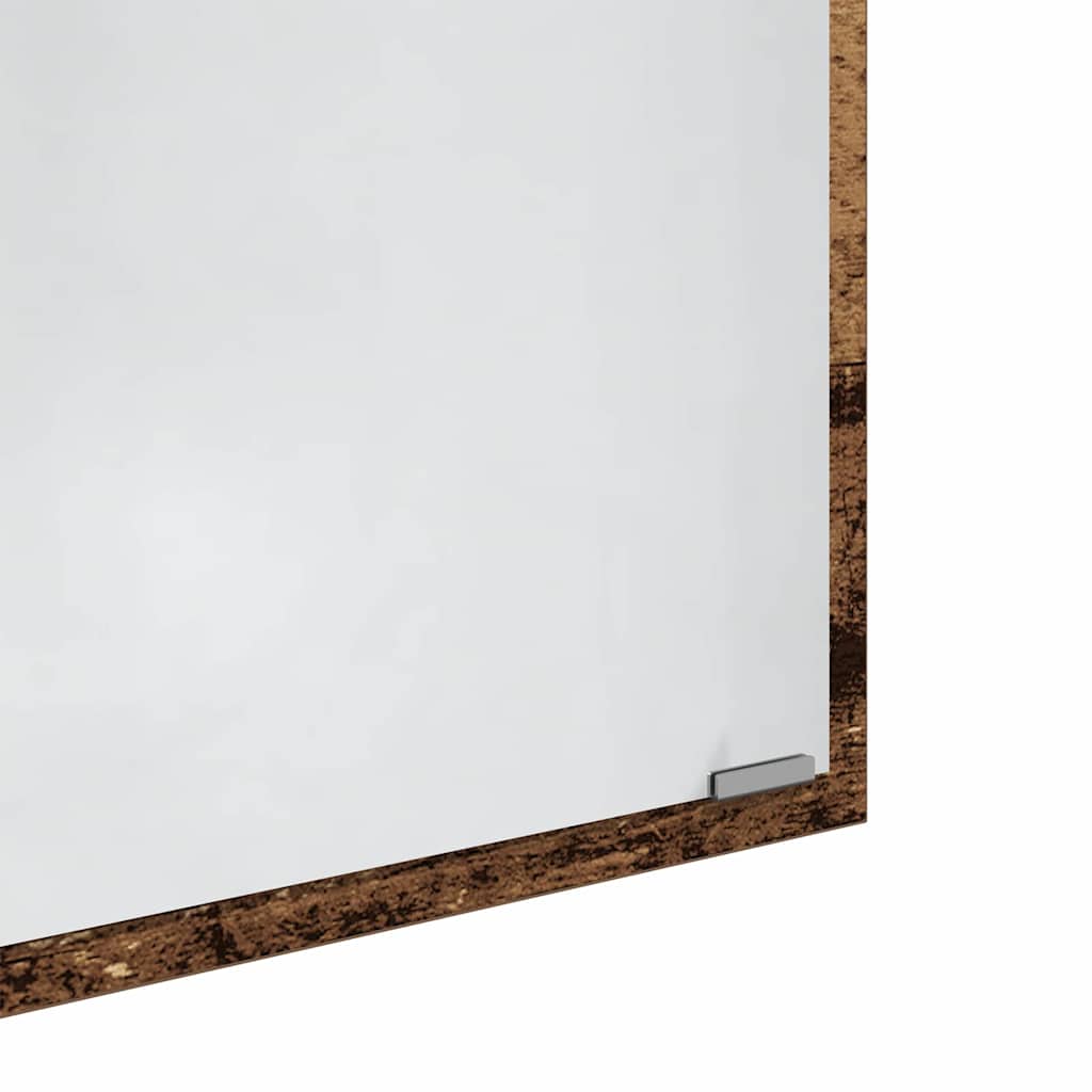 Specchio da Bagno LED-Specchio decorativo con LED Legno vecchio 40 x 37 x 8.5 cm