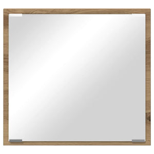 Specchio da Bagno LED-Specchio decorativo con LED Rovere artigianale 40 x 37 x 8.5 cm
