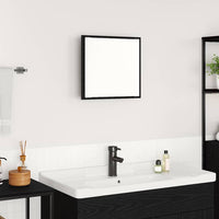 Specchio da bagno LED con specchio Rovere nero 40 x 8.5 x 37 cm 875413