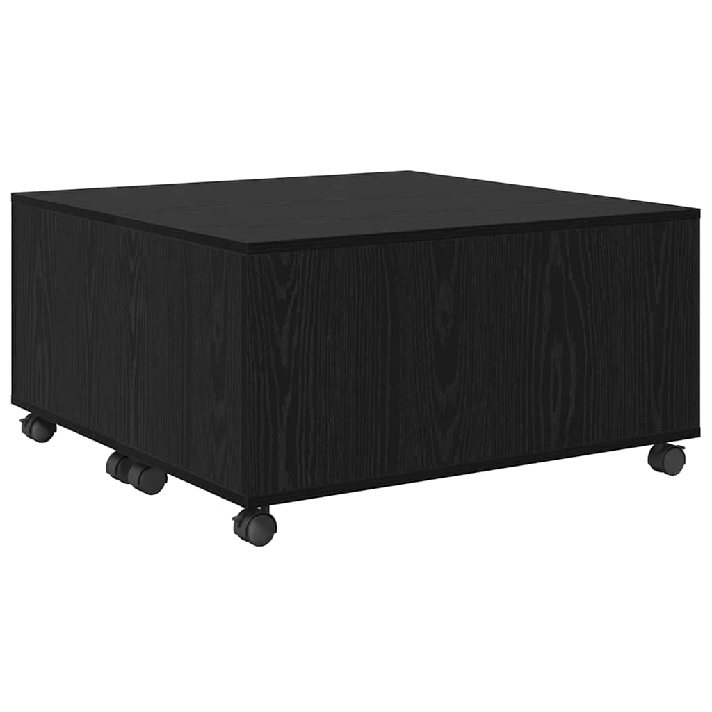 vidaXL Tavolino da salotto Rovere nero 75 x 75 x 38 cm