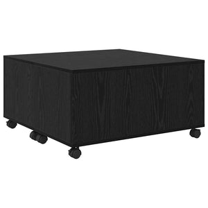 vidaXL Tavolino da salotto Rovere nero 75 x 75 x 38 cm