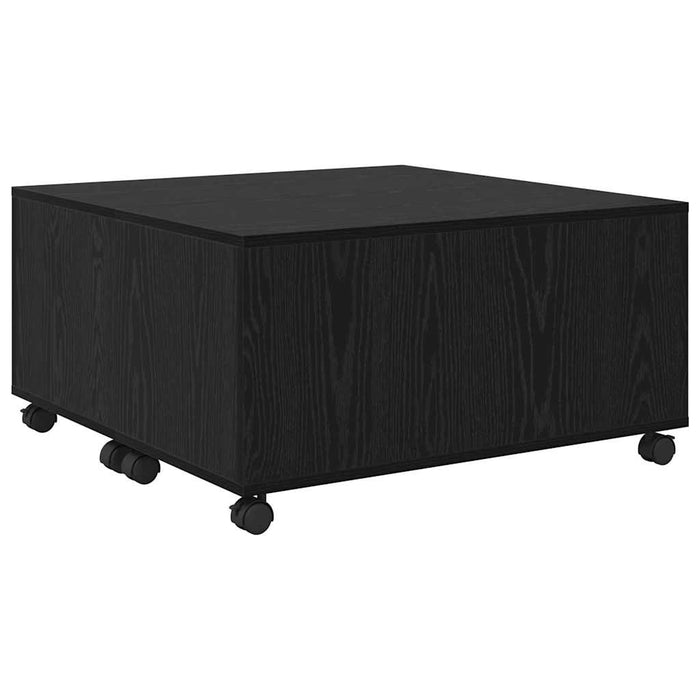 vidaXL Tavolino da salotto Rovere nero 75 x 75 x 38 cm