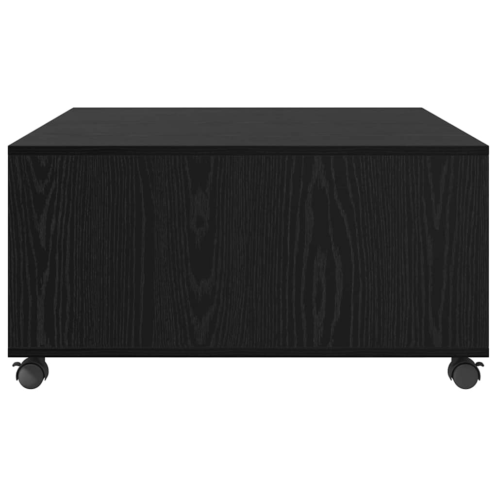 vidaXL Tavolino da salotto Rovere nero 75 x 75 x 38 cm