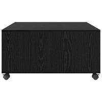 vidaXL Tavolino da salotto Rovere nero 75 x 75 x 38 cm
