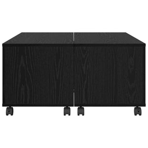 vidaXL Tavolino da salotto Rovere nero 75 x 75 x 38 cm