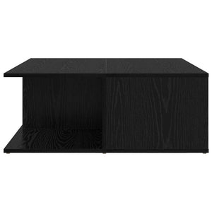 Tavolino da Salotto con Cassetto-Tavolino da soggiorno-Tavolo Rovere nero 80 x 80 x 31 cm