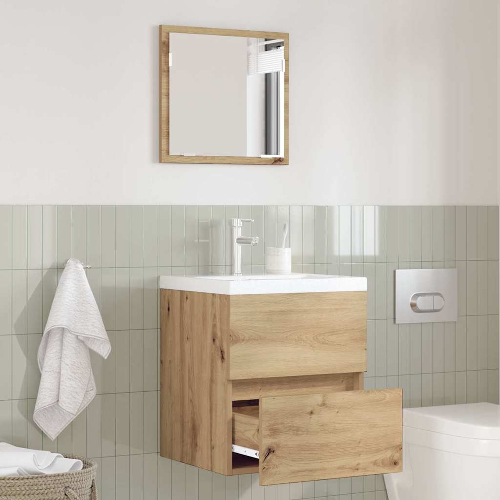Armadio per il bagno  Rovere artigianale MDF Medio Contenitore 875701