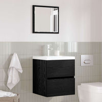 Mobiletto da bagno  - Rovere Nero Legno ingegnerizzato Standard 875702