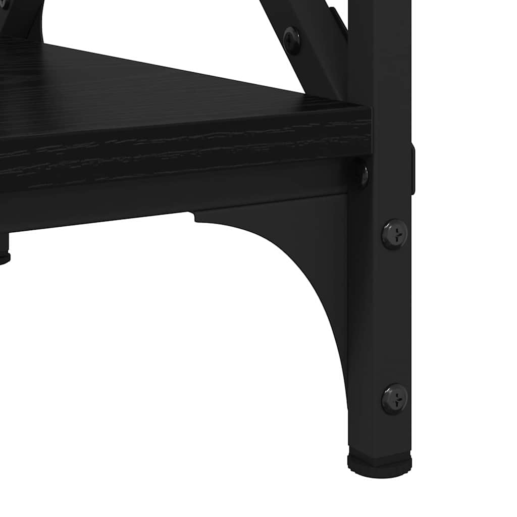 vidaXL Tavolino da salotto Rovere nero 80 x 45 x 45.5 cm