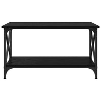 vidaXL Tavolino da salotto Rovere nero 80 x 45 x 45.5 cm
