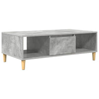 vidaXL Tavolino da salotto Grigio cemento 103.5 x 60 x 35 cm