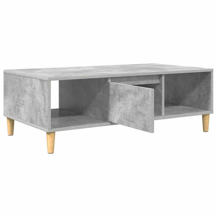 vidaXL Tavolino da salotto Grigio cemento 103.5 x 60 x 35 cm
