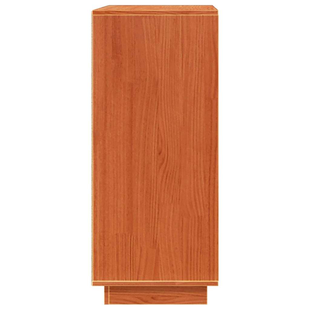 vidaXL Credenza Cera marrone 70 x 34 x 80 cm Legno di pino massello