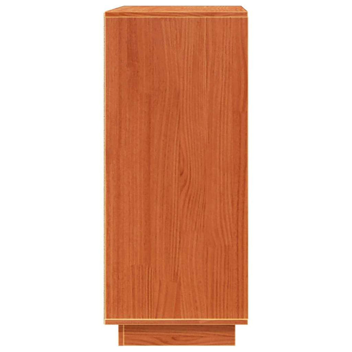 vidaXL Credenza Cera marrone 70 x 34 x 80 cm Legno di pino massello