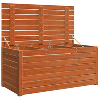 Scatola di Stoccaggio per Giardino Cera marrone 865398