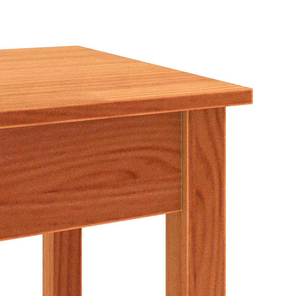 vidaXL Tavolo consolle con lo scaffale Cera marrone 110 x 40 x 75 cm