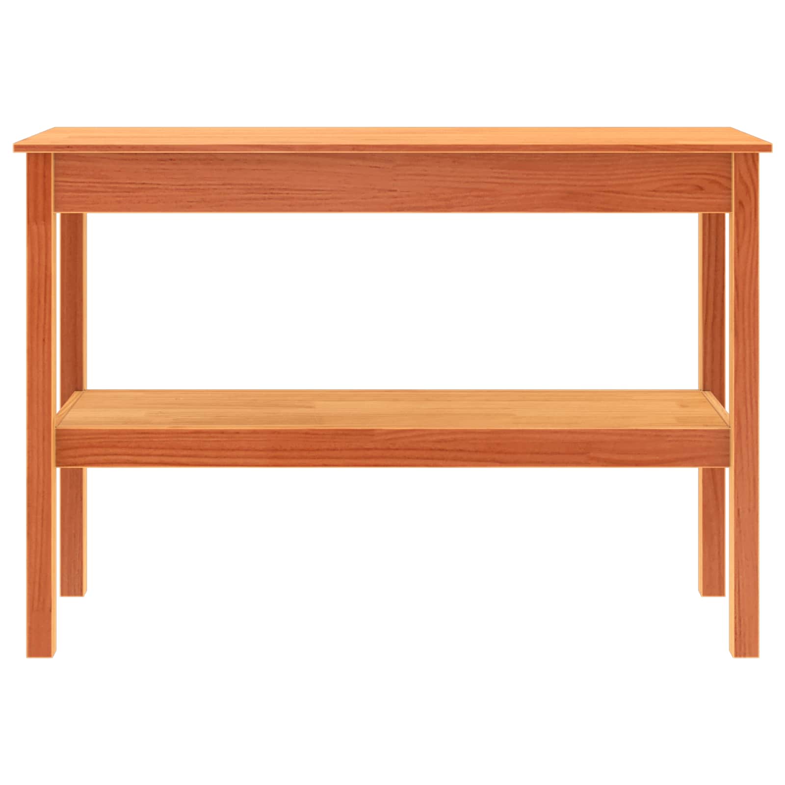 Tavolo consolle con lo scaffale Cera marrone 110 x 40 x 75 cm 867148