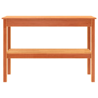 Tavolo consolle con lo scaffale Cera marrone 110 x 40 x 75 cm 867148