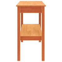 Tavolo consolle con lo scaffale Cera marrone 110 x 40 x 75 cm 867148