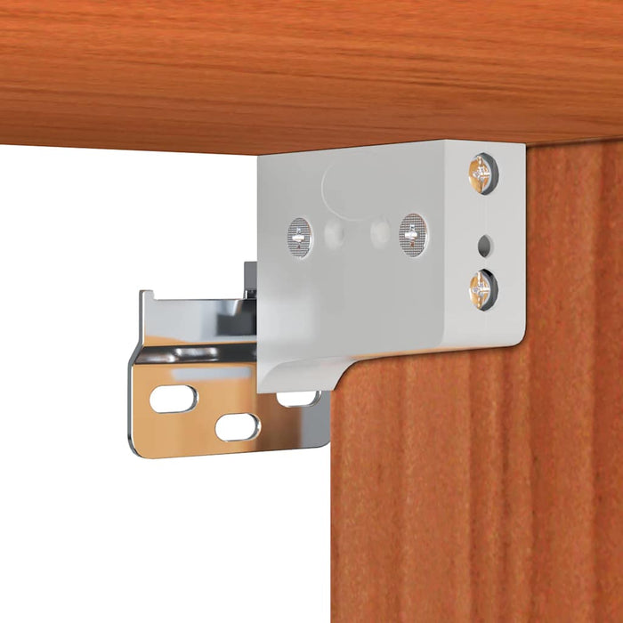 vidaXL Armadietto a muro con porta Cera marrone 100 x 30 x 35 cm