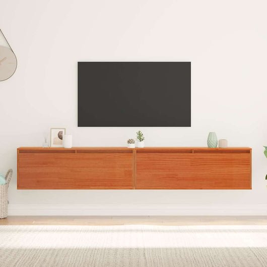 Armadi da Parete Altro 2 pcs Cera marrone 100 x 30 x 35 cm 869862