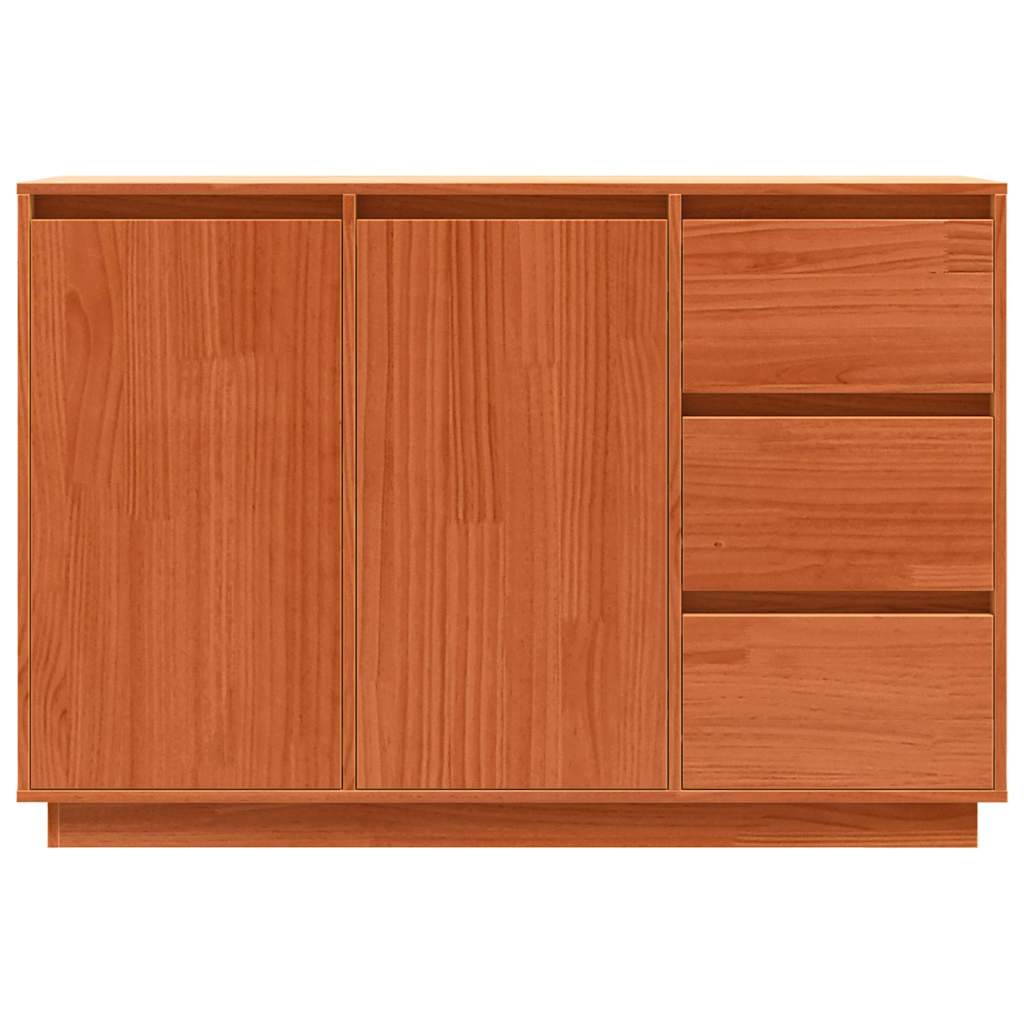 vidaXL Credenza Marrone 111 x 34 x 75 cm Legno massello di pino