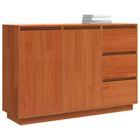 vidaXL Credenza Marrone 111 x 34 x 75 cm Legno massello di pino