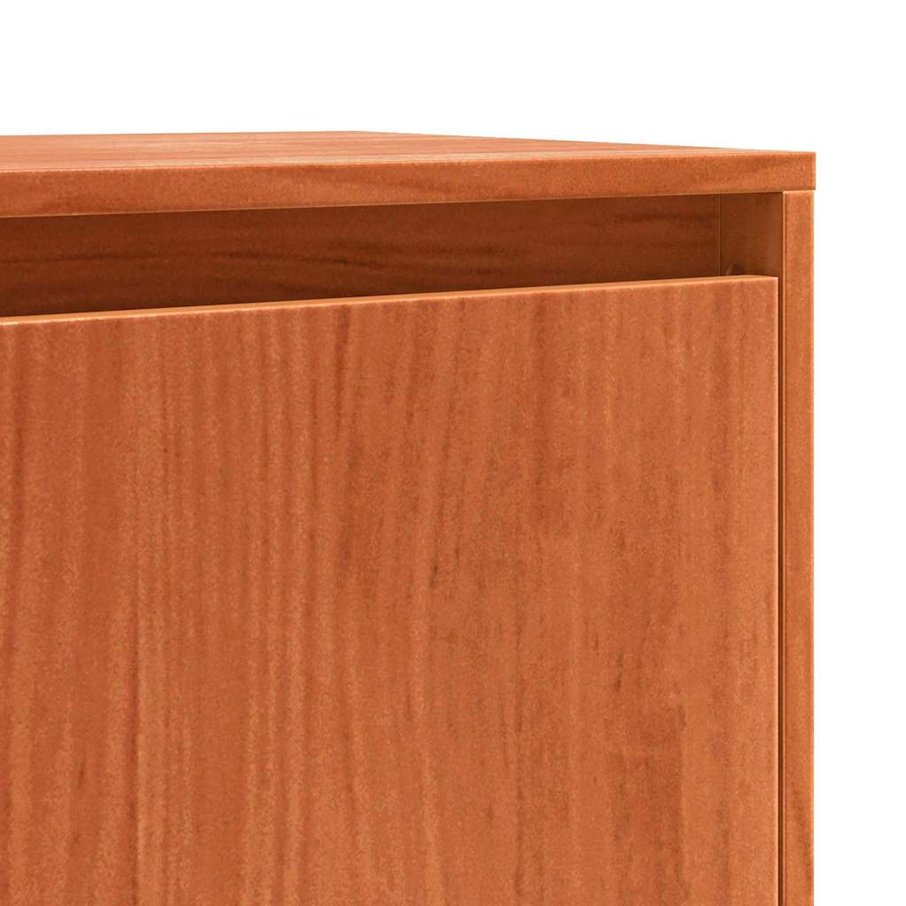 vidaXL Credenza Marrone 111 x 34 x 60 cm Legno massello di pino