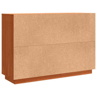 vidaXL Credenza Cera marrone 110 x 34 x 75 cm Legno di pino massello