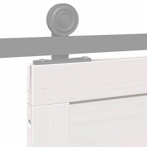 Porta a Fattoria Bianco 90 x 208 cm Legno massello di pino 870408
