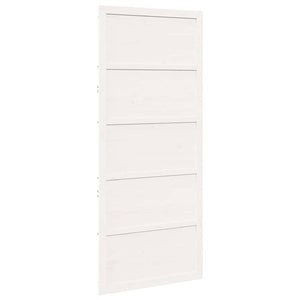 Porta a Fattoria Bianco 90 x 208 cm Legno massello di pino 870408