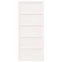 Porta a Fattoria Bianco 90 x 208 cm Legno massello di pino 870408