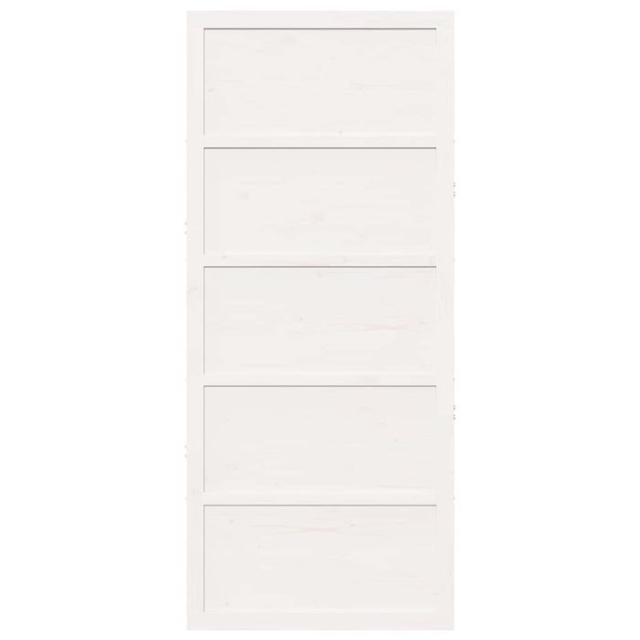 Porta a Fattoria Bianco 90 x 208 cm Legno massello di pino 870408