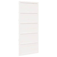 Porta a Fattoria Bianco 80 x 208 cm Legno massello di pino 870411