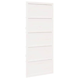 Porta a Fattoria Bianco 80 x 208 cm Legno massello di pino 870411