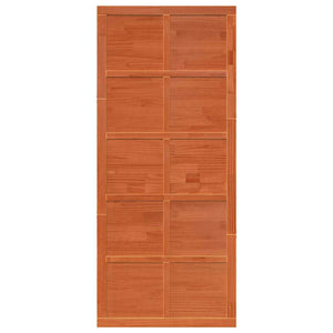 Porta del fienile Cera marrone 100 x 210 cm 870415
