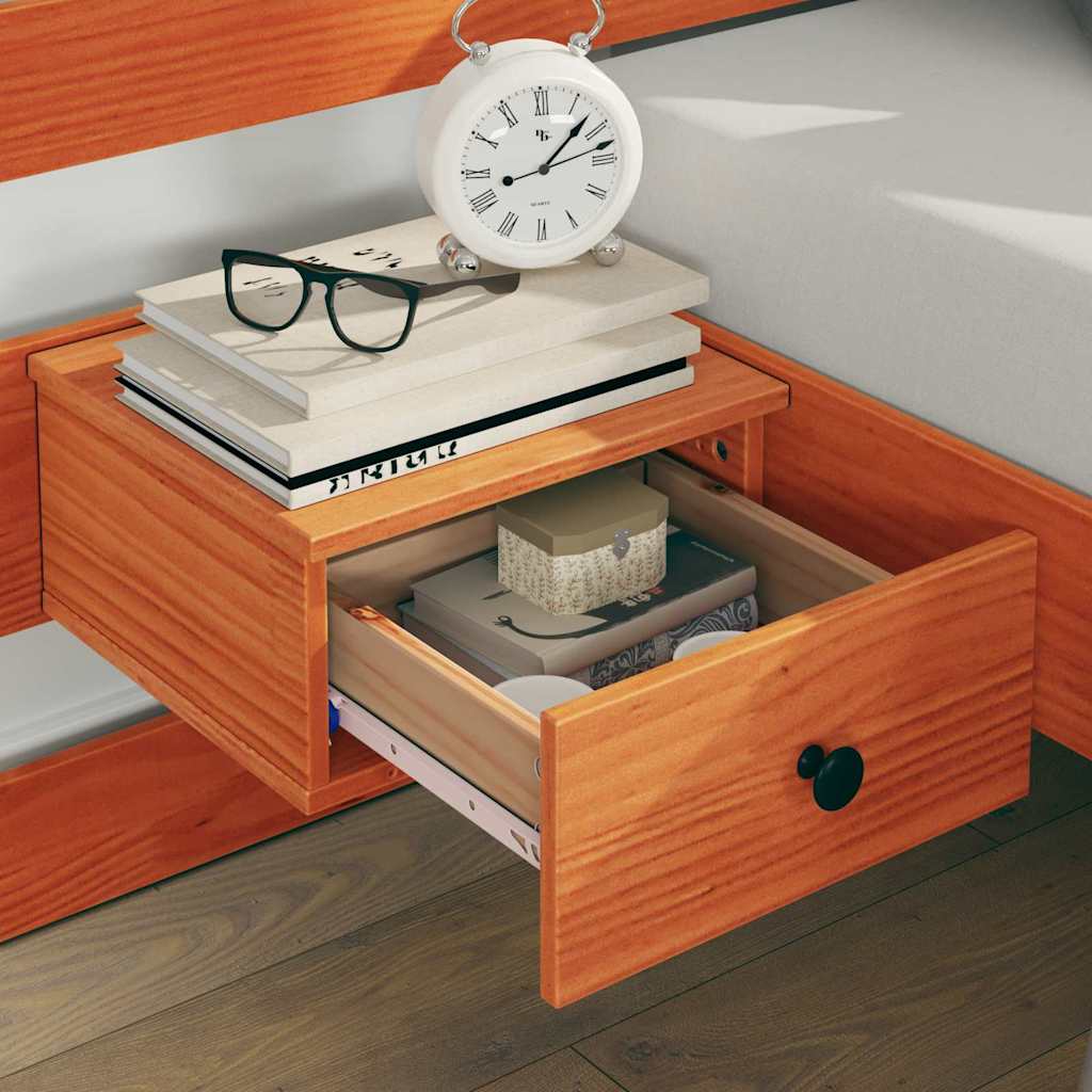 vidaXL Struttura del letto con cassetto Marrone