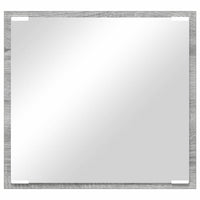 Specchio da Bagno LED-Specchio decorativo con LED Grigio Sonoma 40 x 37 x 8.5 cm