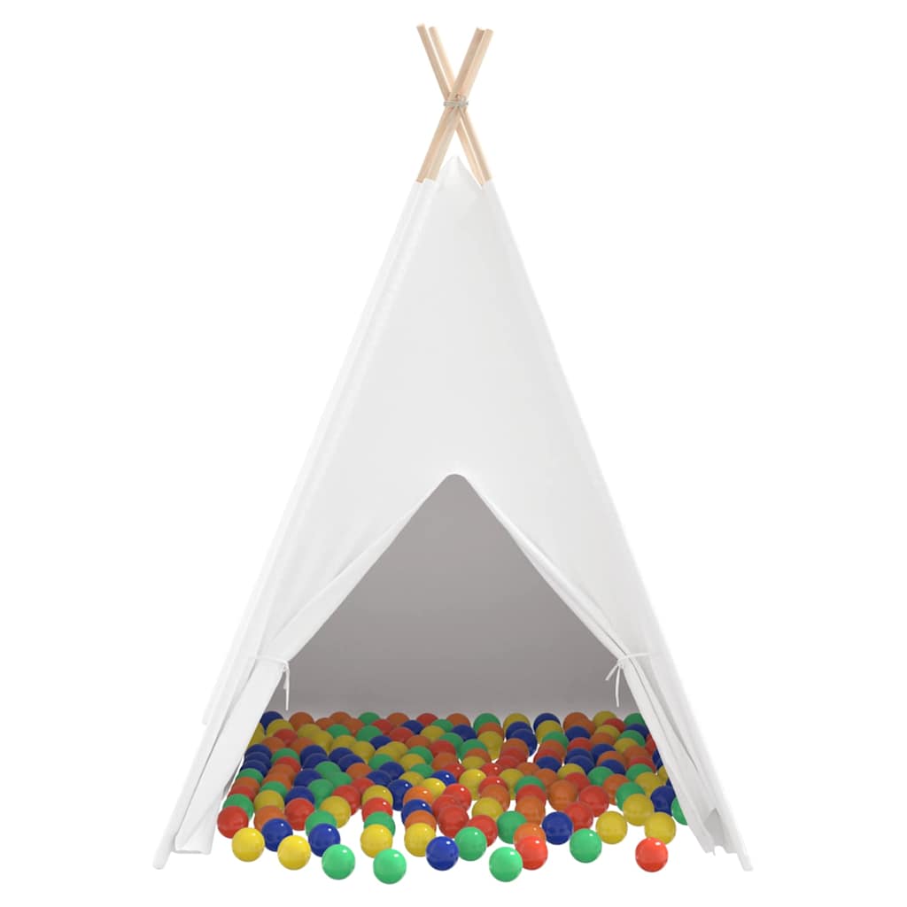 Tenda Teepee Bianco 120 x 120 x 150 cm Tessuto e Plastica 3385870