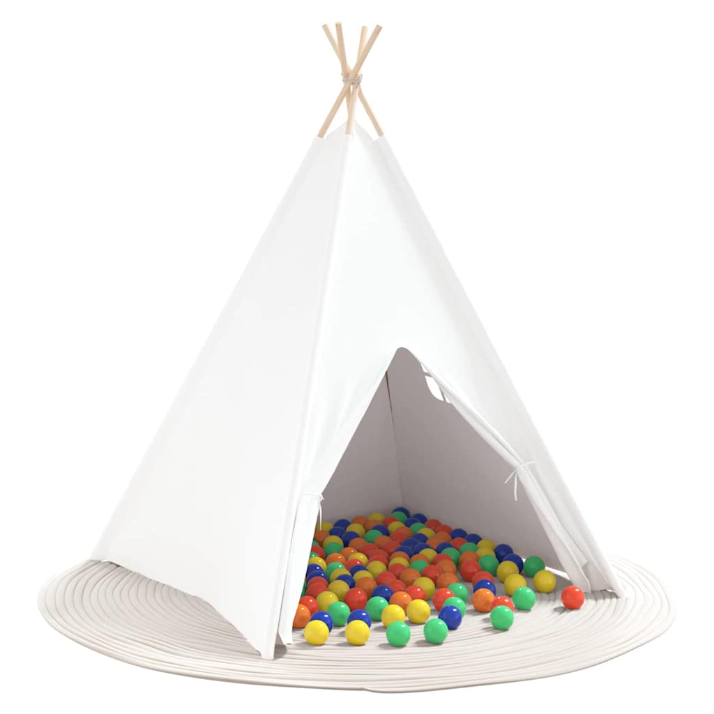 Tenda Teepee Bianco 120 x 120 x 150 cm Tessuto e Plastica 3385870