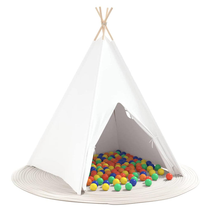 Tenda Teepee Bianco 120 x 120 x 150 cm Tessuto e Plastica 3385870