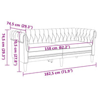 Set di divani 2 pcs Grigio chiaro Tessuto