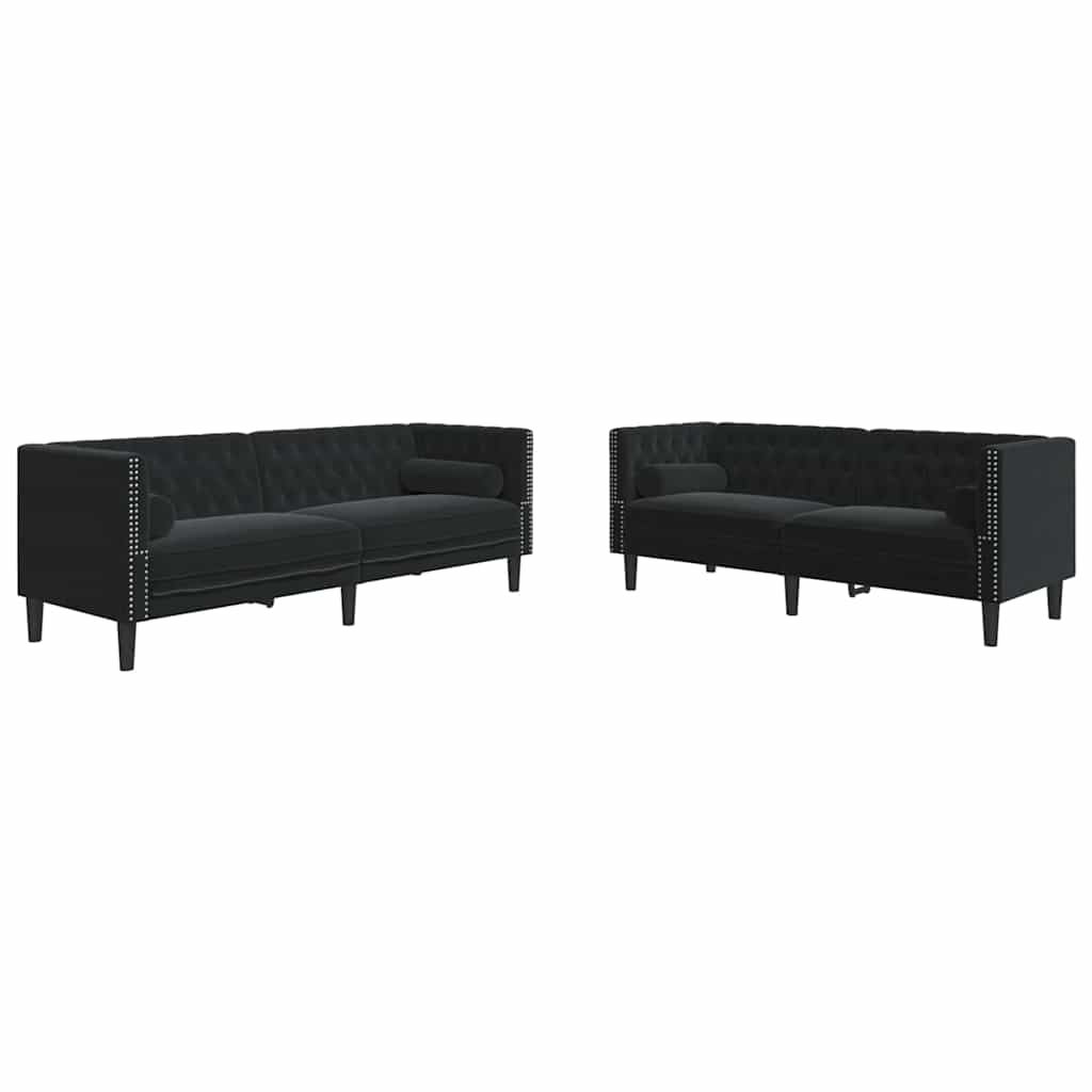 Set di divani Nero Velluto 3385866