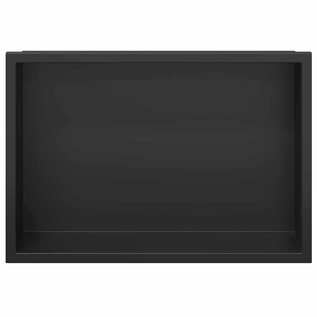 Nicchia per doccia Nero 30 x 20 x 9.5 cm Acciaio inossidabile 42012660
