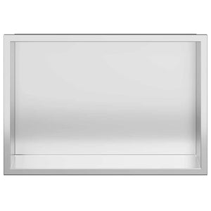 vidaXL Nicchia per doccia Argento 30 x 20 x 9.5 cm